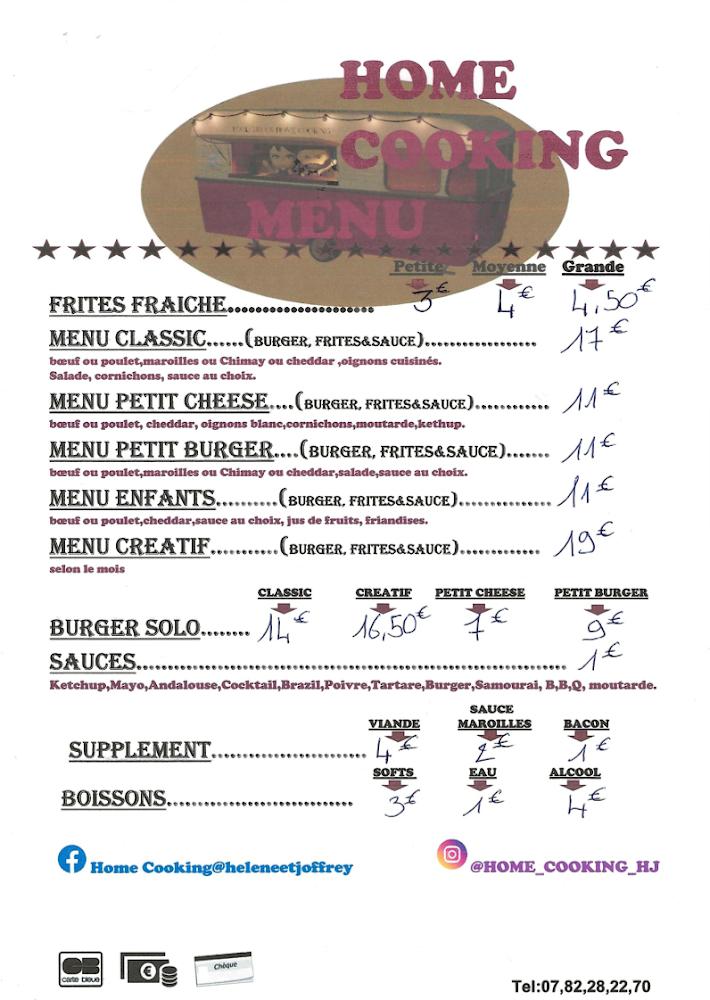 Food Truck Home Cooking - Menu Image 1